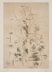 Fox (V. 6) by Georges Braque, 1911, Drypoint, on Arches laid paper, with full margins, offered Apr 2026