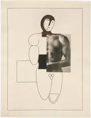 Willi Baumeister, [Figur Komposition (Figure Composition)], 1926, Lithograph and photo-lithograph, on wove paper, with full margins