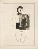 Willi Baumeister, [Figur Komposition (Figure Composition)], 1926, Lithograph and photo-lithograph, on wove paper, with full margins