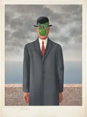 René Magritte, Le fils de l'homme (The Son of Man), 1973, Lithograph in colors, on wove paper, with full margins