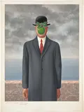 René Magritte, Le fils de l'homme (The Son of Man), 1973, Lithograph in colors, on wove paper, with full margins