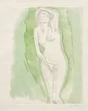 Man Ray, Souvenir d'une femme (Kiki) (Memory of a Woman) (A. 19), 1971, Etching and aquatint in colors, on Japon paper, with full margins
