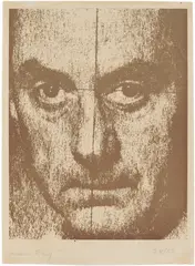 Man Ray, Self Portrait (see A. 101), 1947, Lithograph in sanguine, on wove paper, with margins