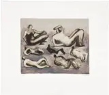 Henry Moore, Seven Reclining Figures (C. 495)