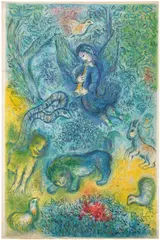 Marc Chagall, La Flûte enchantée (The Magic Flute), by Charles Sorlier (M. CS 38), 1967, Lithograph in colors, on Arches paper, with full margins