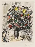 Marc Chagall, La Lecture (The Reading) (M. 688), 1973, Lithograph in colors, on Arches paper, with full margins