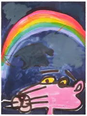Katherine Bernhardt, Chroma, 2021, Lithograph in colors, on Somerset Velvet paper, the full sheet