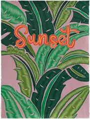 Joel Mesler, Sunset, 2023, Unique acrylic drawing, on Rives BFK paper