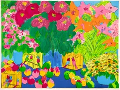 Walasse Ting, Endlessly, 1985, Monumental lithograph in colors, on wove paper, the full sheet