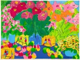 Walasse Ting, Endlessly, 1985, Monumental lithograph in colors, on wove paper, the full sheet