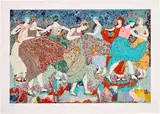 Maria Berrio, The Celebration, 2015, Screenprint in colors, on Arches paper, with full margins