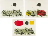 Adolph Gottlieb, Germination I-III (A.A.A. 59-61), 1969, The complete set of three lithographs in colors, on Arches paper, the full sheets