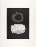Adolph Gottlieb, Black Field (A.A.A. 74), 1972, Screenprint in colors, on wove paper, with full margins