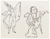 Andy Warhol, In the Bottom of My Garden: one plate (F. & S. IV.99), circa 1956, Offset lithograph with hand-coloring in watercolor, on wove paper, with margins