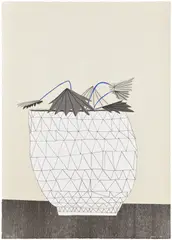 Untitled by Jonas Wood, 2009, Lithograph and screenprint in colors, on Coventry vellum paper, the full sheet, sold Apr 2026