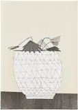 Jonas Wood, Untitled, 2009, Lithograph and screenprint in colors, on Coventry vellum paper, the full sheet