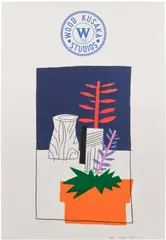 Jonas Wood, Jonas Wood Notepad Doodle 2 (State II), 2018, Lithograph in colors, on Rives BFK paper, with full margins
