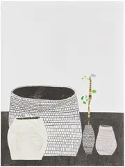 Jonas Wood, Untitled, 2009, Lithograph and screenprint in colors, on Coventry vellum paper, the full sheet