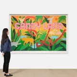 Joel Mesler, Candy Land, 2023, Monumental screenprint in colors, on two sheets of Saunders Waterford paper, the full sheets