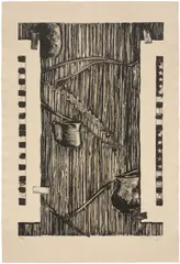 Jasper Johns, Ventriloquist (U.L.A.E. 250), 1990, Lithograph in colors, on J. Whatman paper, with full margins