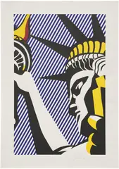 Roy Lichtenstein, I Love Liberty (C. 192), 1982, Screenprint in colors, on Arches paper, with full margins