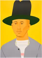 Alex Katz, The Creative Director (Pharrell), 2025, Screenprint in colors, on Saunders Waterford paper, the full sheet