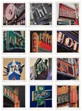 Robert Cottingham, American Signs, 2009, The complete set of 12 screenprints in colors, on wove paper, with full margins, all contained in the original gray cloth-covered portfolio with embossed artist's name and title in silver
