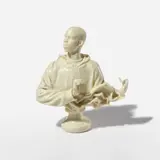Kehinde Wiley, Louis XVI, the Sun King, 2006, Cast marble dust and resin multiple, contained in the original foam-lined cardboard box