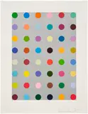 Damien Hirst, Lepidine, 2008, Screenprint in colors with metallic silver, on wove paper, with full margins
