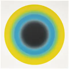 Small Sun 2 by Ugo Rondinone, 2019, Screenprint in colors, on Rising Museum Board, with full margins, sold Jun 2026