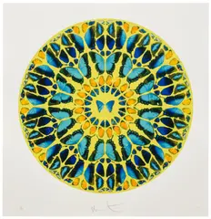 Domine, in Virtute Tua, from Psalm Prints by Damien Hirst, 2010, Screenprint in colors with diamond dust, on wove paper, with full margins, sold Jun 2026