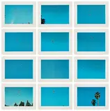 John Baldessari, Throwing Three Balls in the Air to Get a Straight Line (Best of Thirty-Six Attempts), 1973, The complete set of 12 offset lithographs in colours, on coated stock paper, with full margins, with title page and justification, the sheets loose (as issued) all contained in the original blue letter-pressed paper folder with die-cut window opening