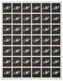 Vija Celmins, Saturn Stamps (R. 28), 1995, Offset lithograph, on wove paper, the full sheet