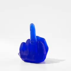 Ai Weiwei, Study of Perspective in Glass (Cobalt Blue), 2018-2019, Cast Murano glass multiple, contained in the original velvet-lined grey cloth-covered box