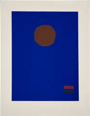 Adolph Gottlieb, Blue Night (A.A.A. 68), 1970, Screenprint in colors, on Fabriano paper, with full margins