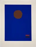 Adolph Gottlieb, Blue Night (A.A.A. 68), 1970, Screenprint in colors, on Fabriano paper, with full margins