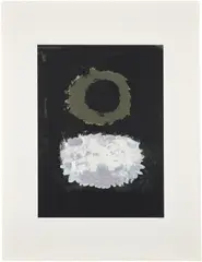 Adolph Gottlieb, Black Field (A.A.A. 74), 1972, Screenprint in colors, on wove paper, with full margins