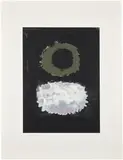Adolph Gottlieb, Black Field (A.A.A. 74), 1972, Screenprint in colors, on wove paper, with full margins