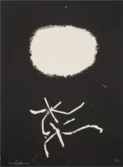 Adolph Gottlieb, Flying Lines (A.A.A. 49), 1967, Screenprint, on wove paper, the full sheet