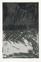 Brice Marden, Untitled Press: plate #3 (L. 21.3), 1972, Lithograph in colors, on Rives BFK paper, with full margins