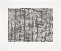 James Siena, Shaded Recursive Combs, 2007, Etching, on wove paper, with full margins