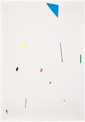 Imi Knoebel, Untitled, 1995, Screenprint in colors, on Rives BFK paper, with full margins