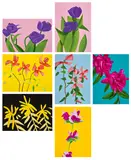Alex Katz, Flowers (S. 731-737), 2021, The complete set of seven archival pigment prints in colors, on Innova Etching Cotton Rag paper, the full sheets