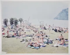 Massimo Vitali, Garda Look, from A Portfolio of Landscapes and Figures, 2006, Offset lithograph in colors, on smooth wove paper, with full margins
