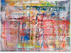 Gerhard Richter, Abstraktes Bild (P1), 1990/2014, Chromogenic print in colors, flush-mounted to aluminum with metal strainer on the reverse (as issued)