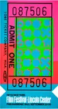 Andy Warhol, Lincoln Center Ticket (F. & S. 19, R. p. 130), 1967, Screenprint in colors, on thin wove paper, the full sheet