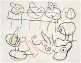 Ubu aux Baléares (Ubu of The Balearic Islands): plate 18 (M. 770, see C. bks 146) by Joan Miró, 1971, Lithograph in colors, on Japan paper, with full margins, sold Jun 2026