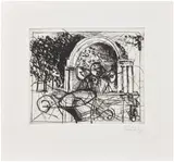 William Kentridge, Untitled (Central Park Bandshell), 2005, Etching, on wove paper, with full margins