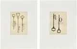 Tauba Auerbach, Yes; and No, 2005, The complete set of two etching and aquatints in colors, on wove paper, with full margins
