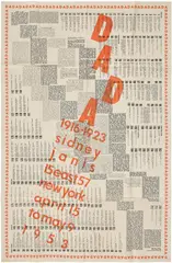 Marcel Duchamp, 'Dada: 1916-1923' (S. 543), 1953, Letterpress in orange and black, on tissue paper, with full margins, folded (as issued)